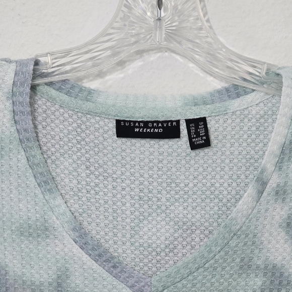 Susan Graver Weekend Waffle Knit Tunic Top Women's Small Petite - Picture 4 of 7